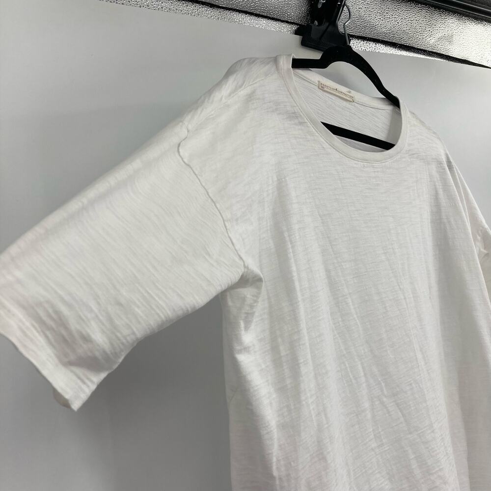 Peruvian Connection Asymmetrical White Tunic Top … - image 5